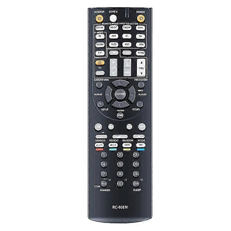 RC801M Replacement Remote Compatible with Onkyo HT-R690 TX-NR509 Surround Sound Receivers