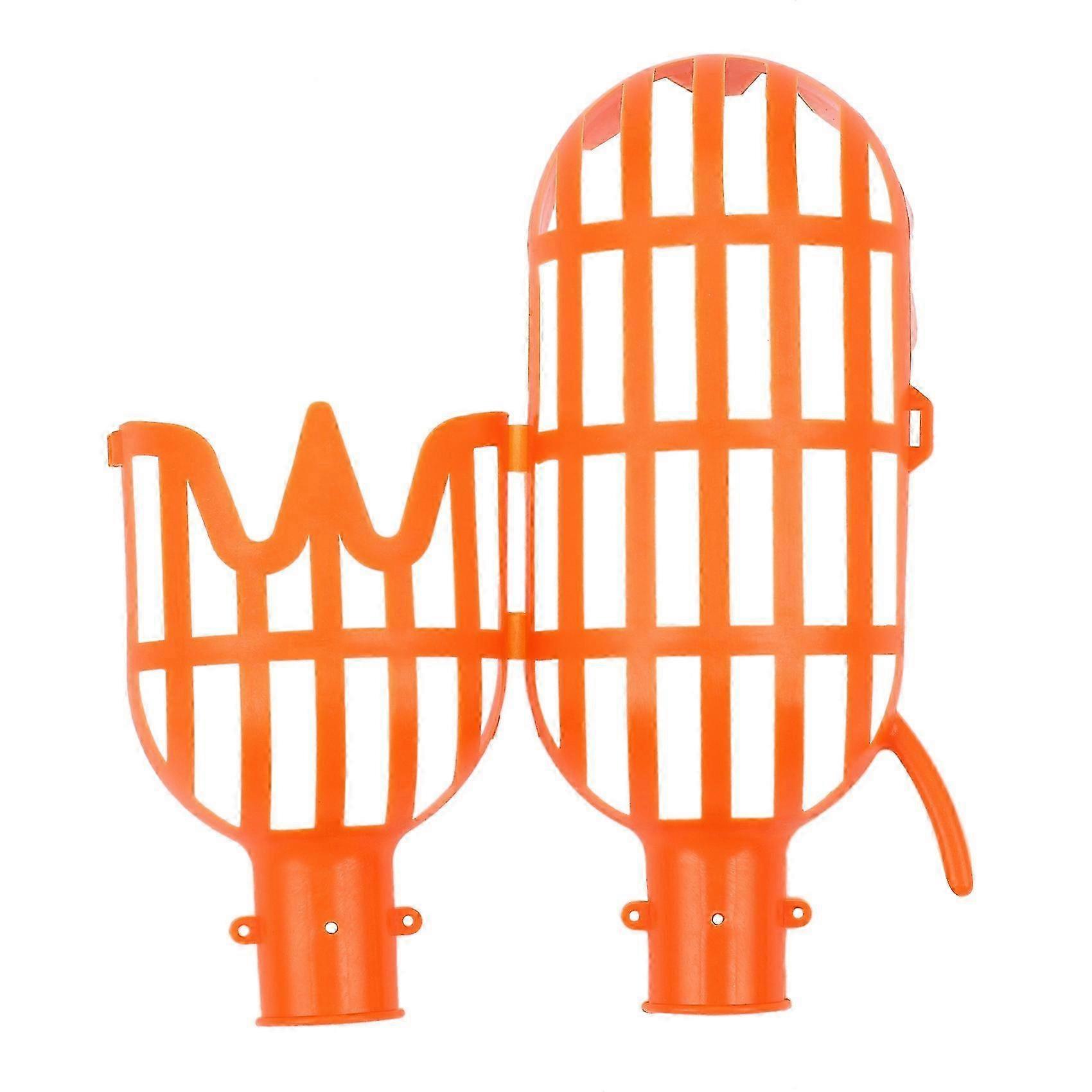 Plastic fruit picker for tall trees - pole-free garden harvesting tool for high branches