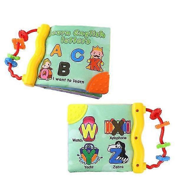 Cartoon Character Cloth Book, Bite-Friendly, Portable, Durable, Alphabet A, Early Educational