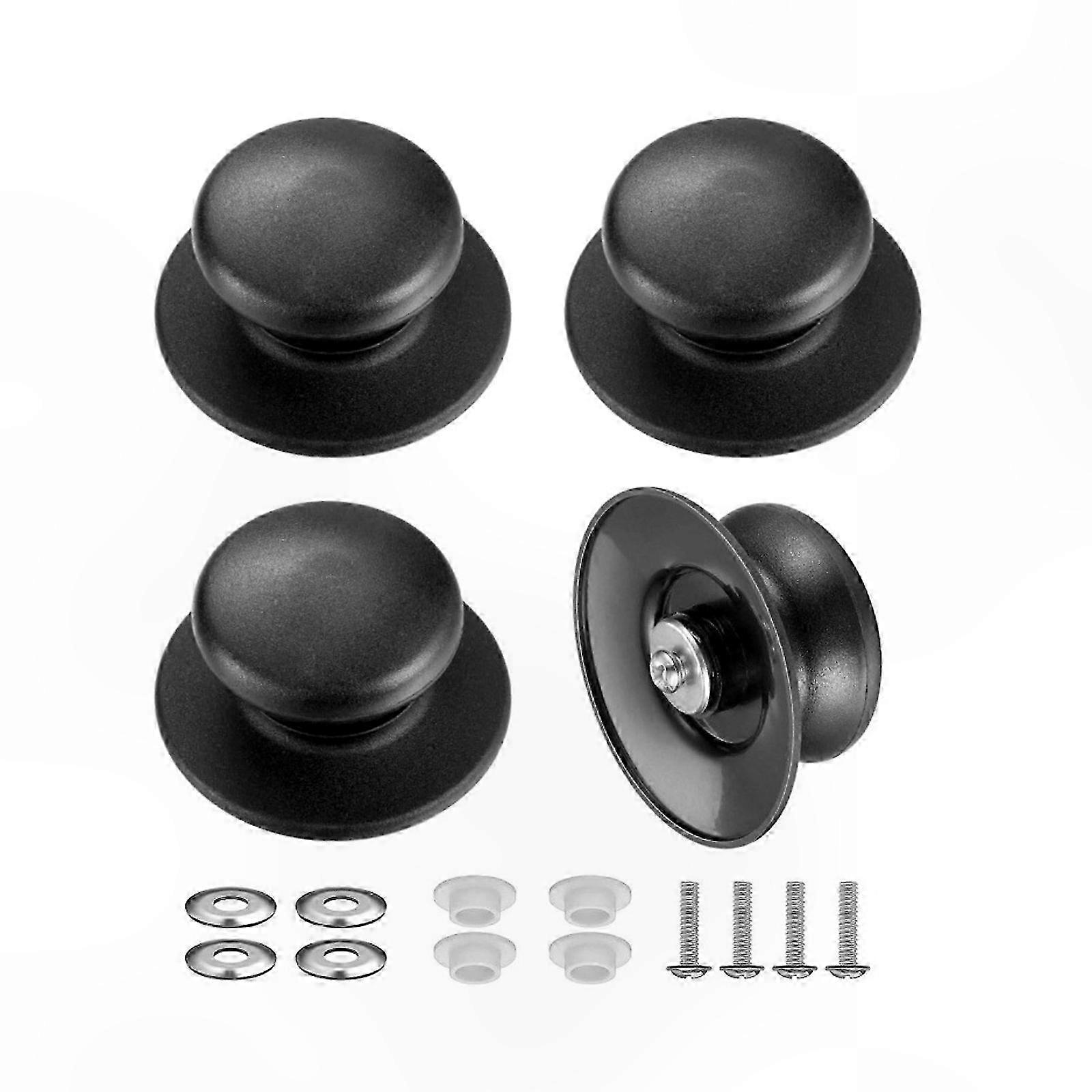 Durable Heat-Resistant Handles for 4-Piece Slow Cooker Lids with Comfort Grip Design