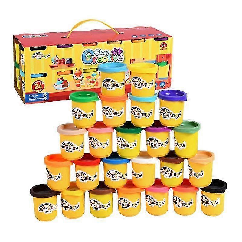 Play-Doh Modelling Powder 24 Pack, Non-Toxic, Assorted, Multi-Colou...