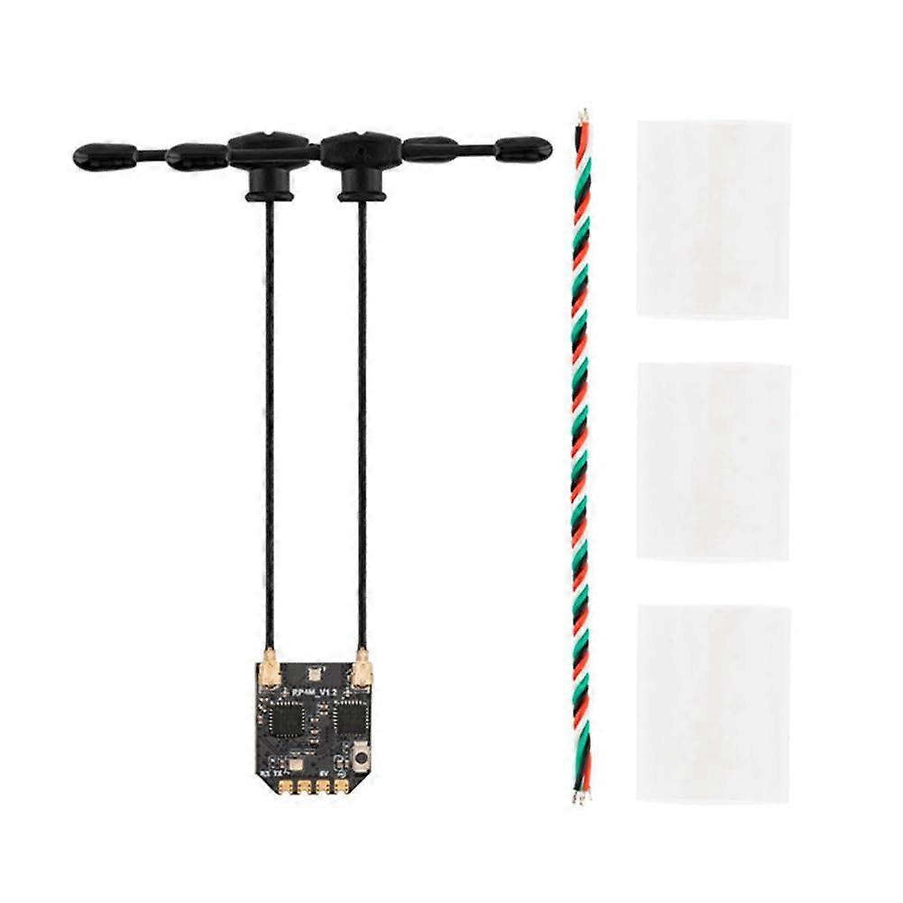 RP4TDM ExpressLRS 2.4GHz Mini True Diversity Receiver With Dual Antenna For FPV Remote Control Navigation
