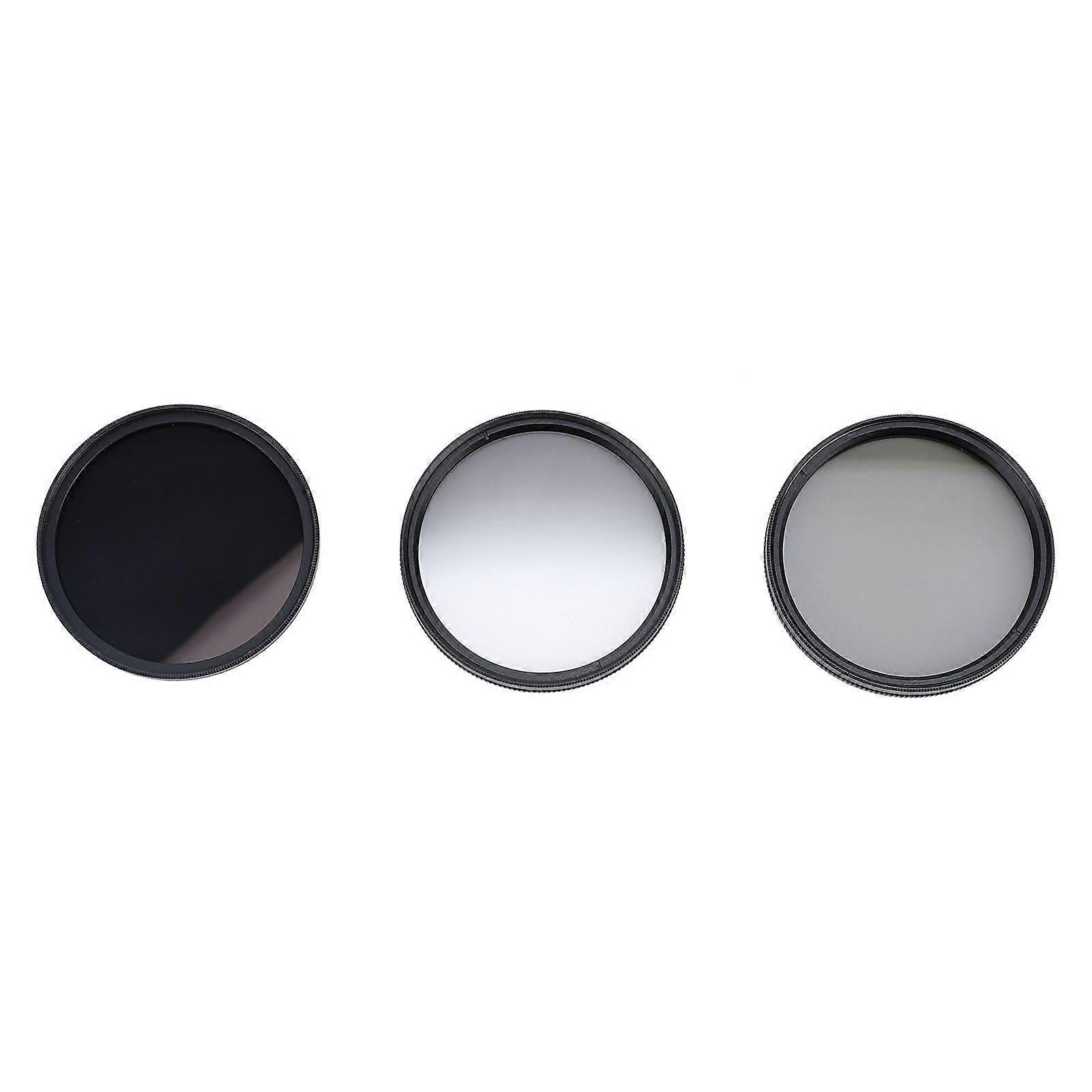 3 in 1 Camera Filter Kit ND8 CPL GND Filter Set Replacement Neutral Density Filter Circular Polarizing Filter Graduated ND Filter 67mm / 2.6in