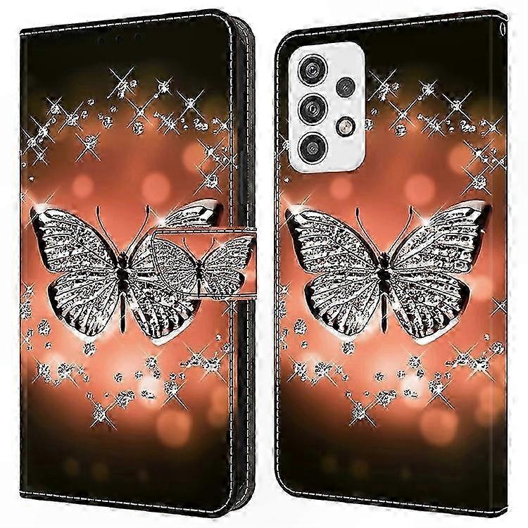 3D Pattern Leather Flip Case for Galaxy A23 5G Global Version Wallet Cover with Stand Function Phone Case Protector