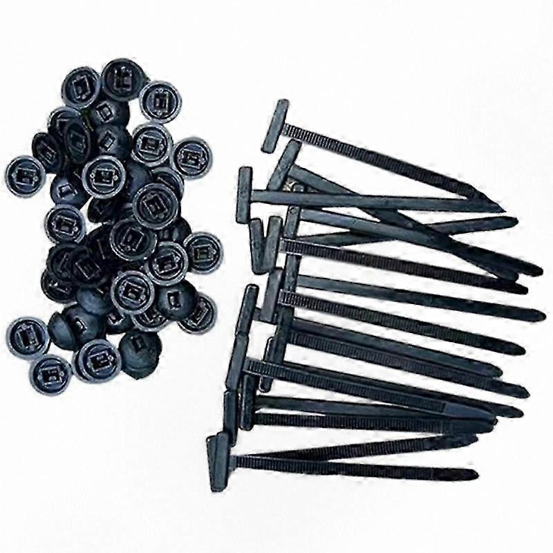 Multipurpose Durable Nylon Cable Ties with Self-Locking Buckle, 10-100 Pieces for General Use