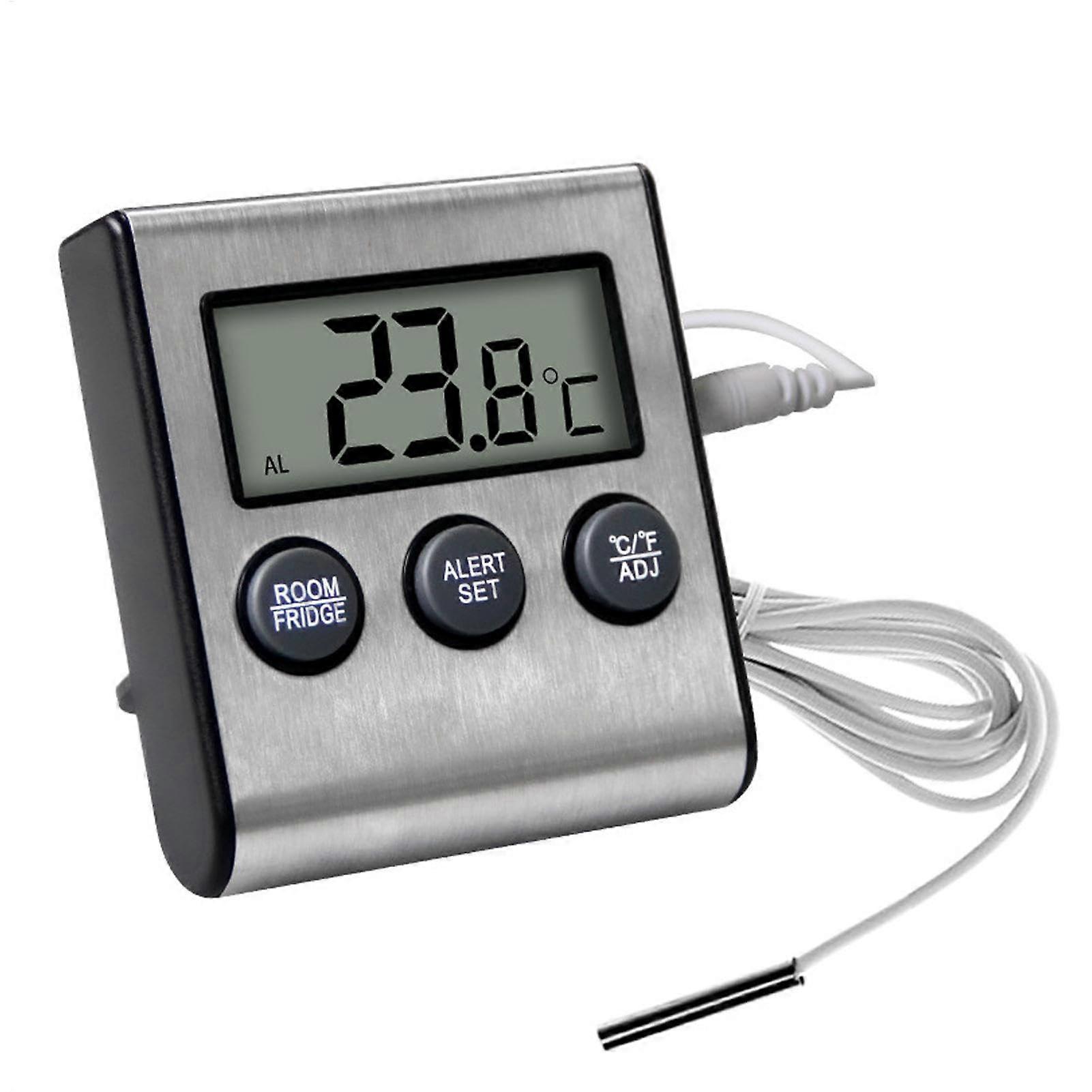 Refrigerator Temperature Gauge with Magnetic Freezer Sensor | Intelligent Temperature Monitor and Alarm for Fridge and Freezer