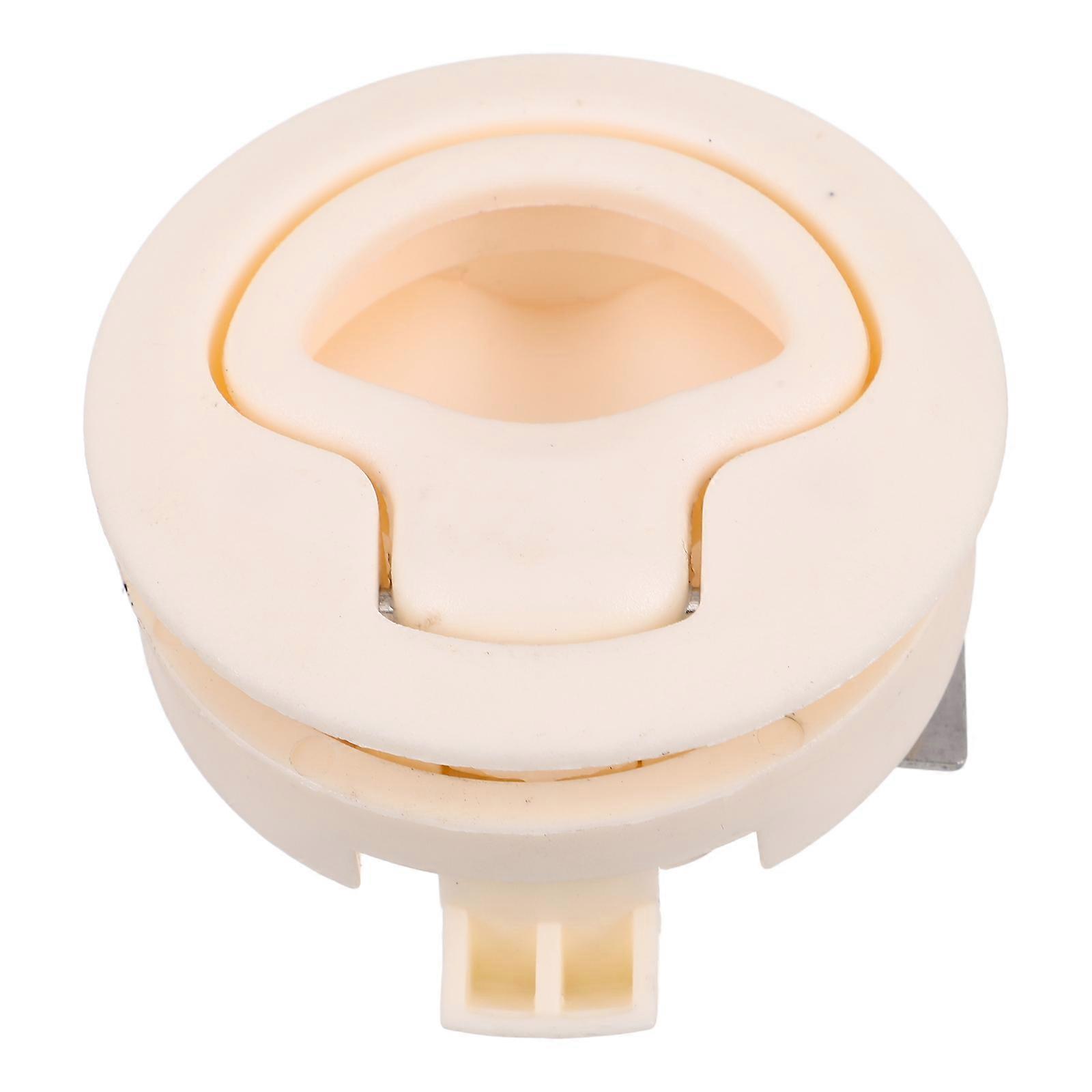 Hatch Latch RV Cabinet Latch Boat Latch Flush Set RV Cabinet Hardware Handle Replacement Round Pull Lock White