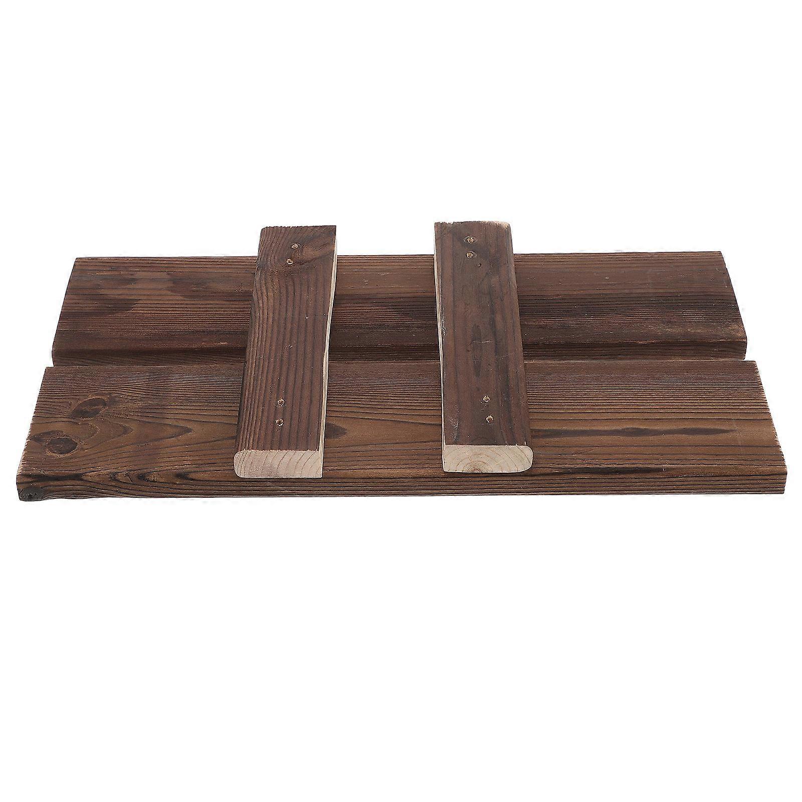 Wooden Fish Tank Decor Retro Ornament for Fish Aquarium with Stable Structure and Vintage Style 4 Pieces