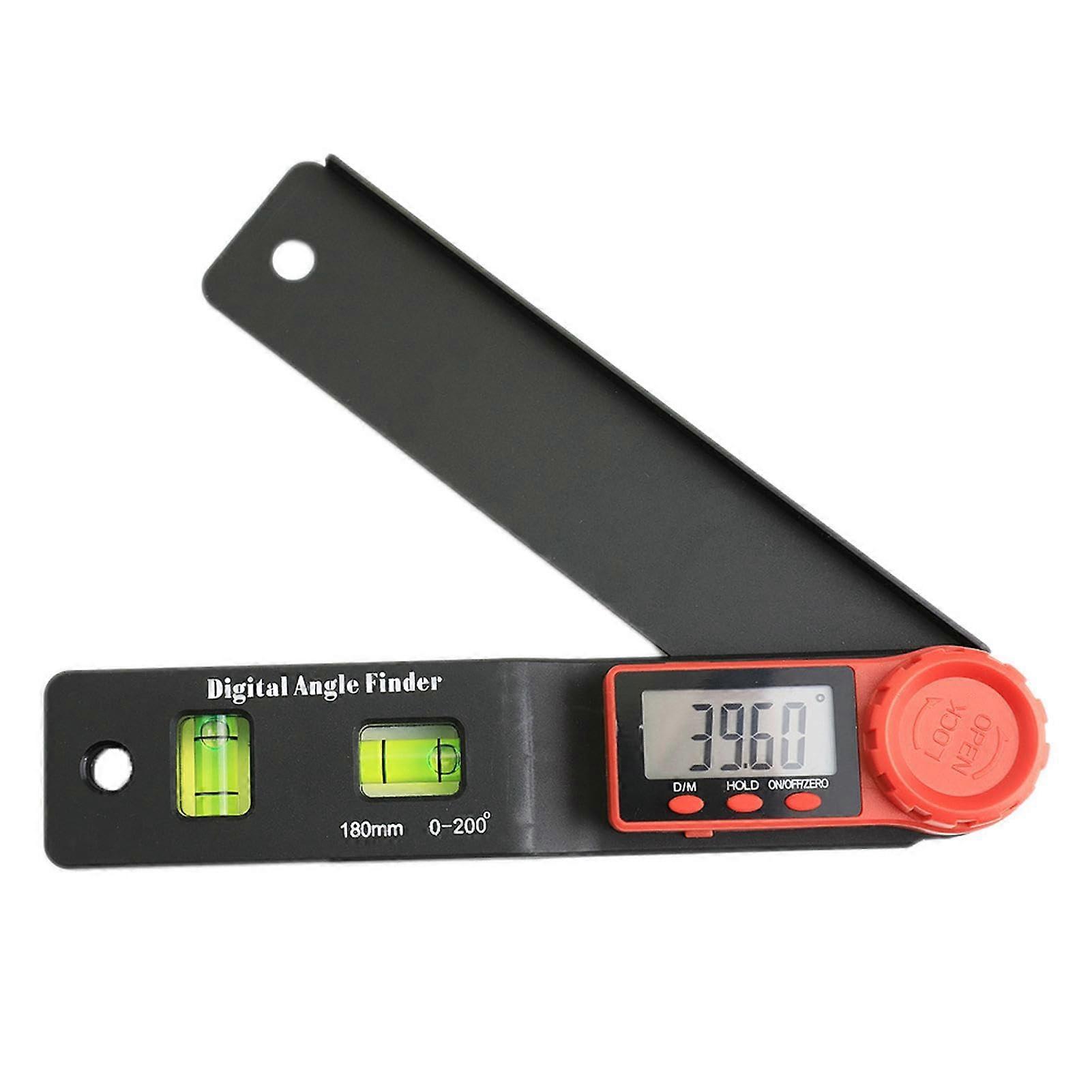 Digital Protractor LED Display 0200 Degree Woodworking Angle Finder Digital Angle Ruler For Carpentry