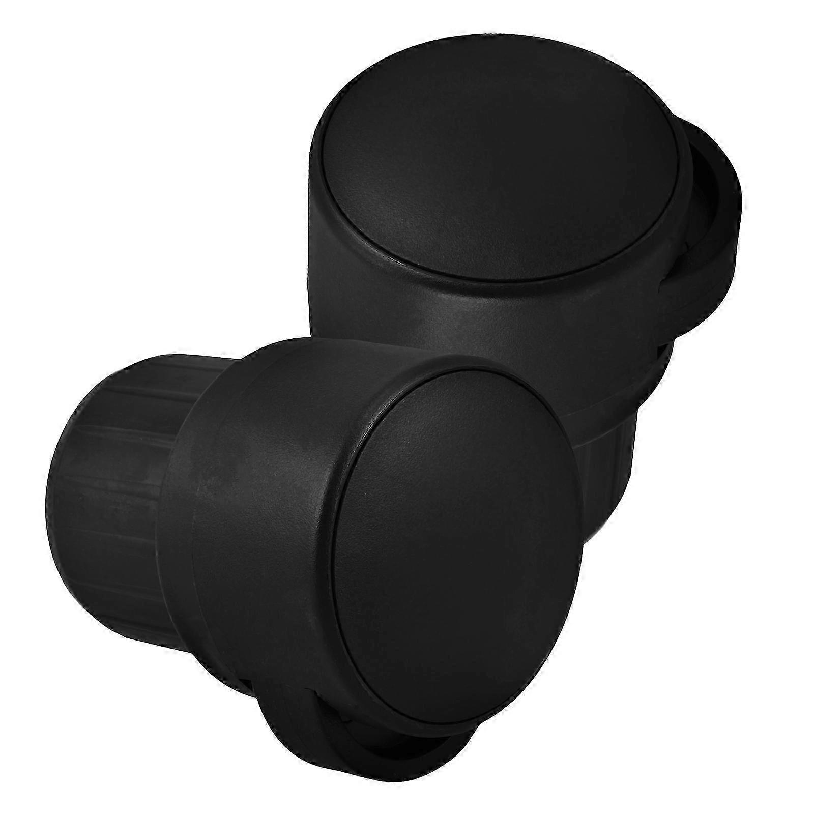 Black Fitness Machine Rollers with Enhanced Durability for Gym Equipment, 2-Pack