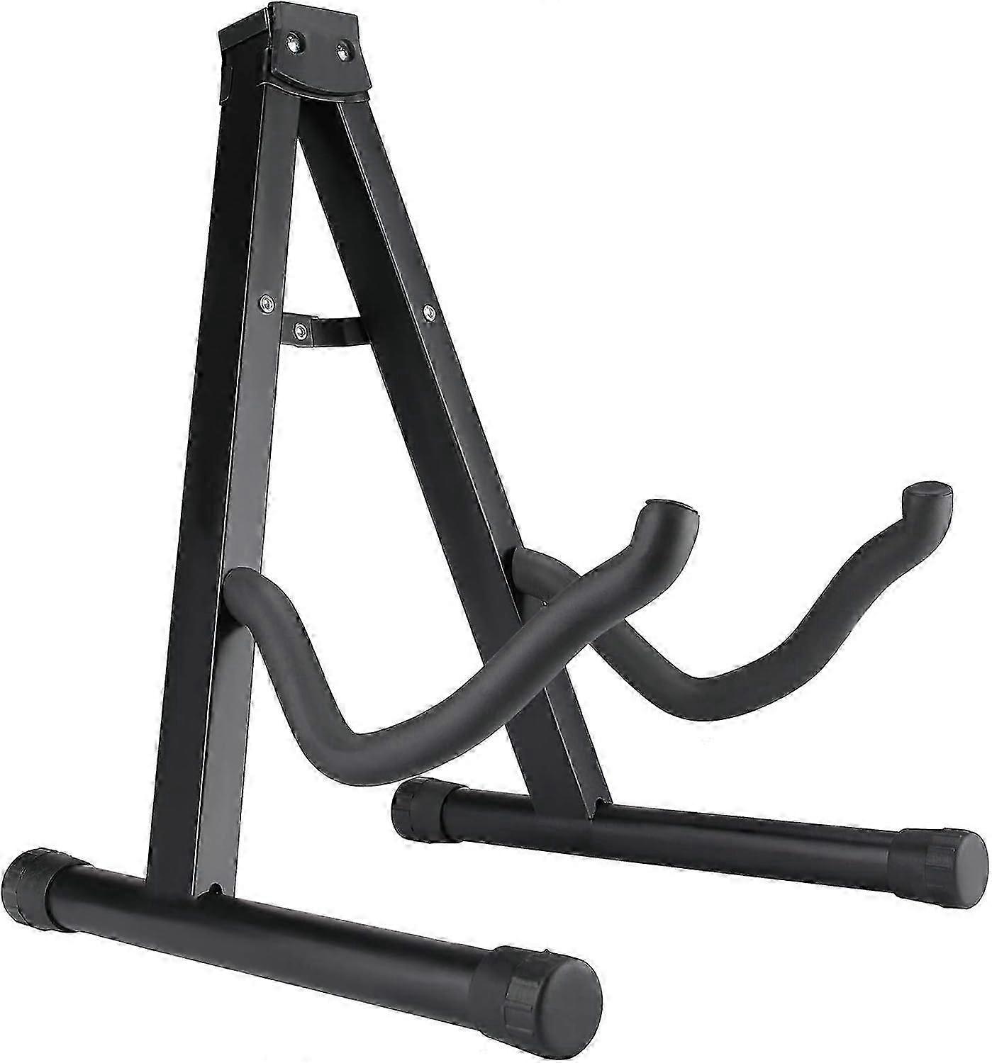 A-Frame Folding Guitar Stand for Musicians, Non-Slip Feet Guarantee Stability on Any Surface, Soft Padding Protection Ensures Your Instrument Remains
