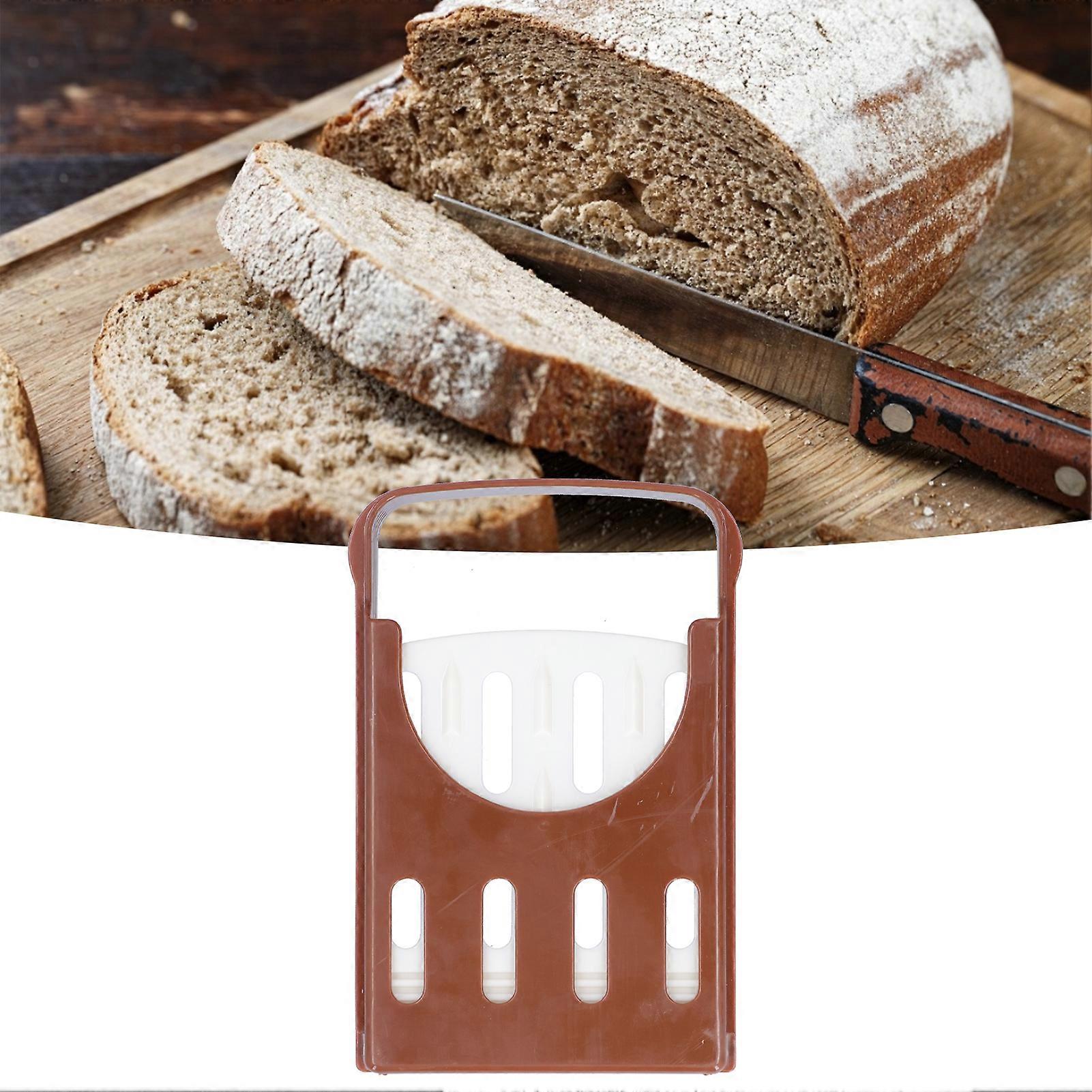 Foldable ABS Bread Cutter with Adjustable 15-30mm Slicing Thickness