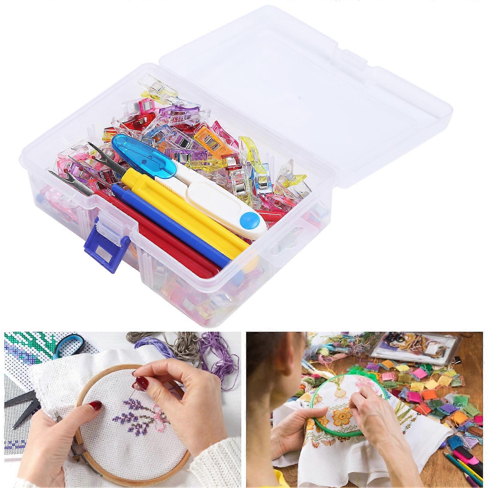 Seam Ripper Kit with Scissors Thread TakeUp Device, Plastic & Steel Set