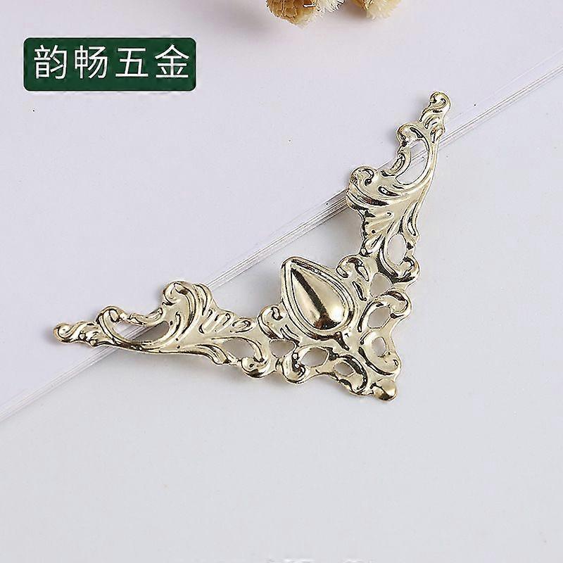 80pcs Book Corner Protector: File Folder Corner Decorative Protector - Iron Hollow Edge Cover For Folders Book Scrapbooking Menus Albums File Decorati