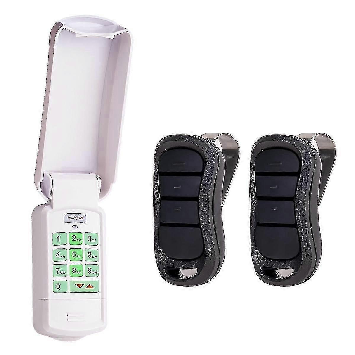 -r Garage Door Opener Wireless Keypad With 2pack G3t-r Remote For Door Opener, Replace -bx -bx G3t-
