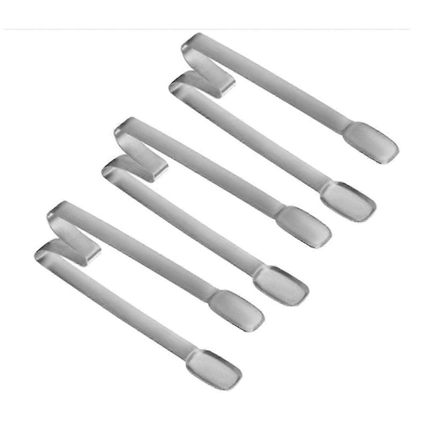 3Pieces Practical Stainless Steel Ice Tongs