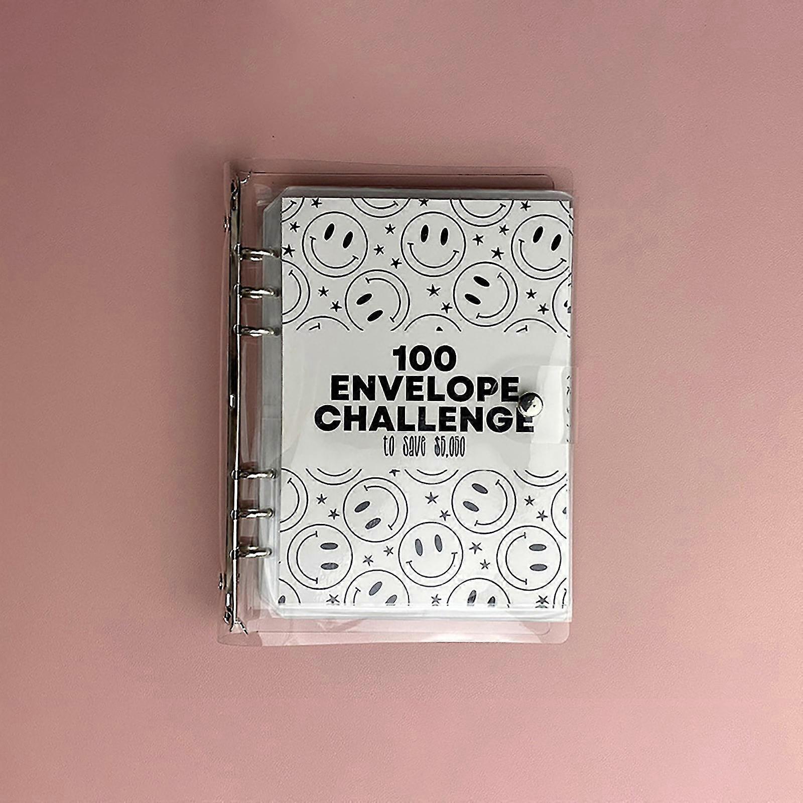 2025 100 Envelopes Money Saving Binder, Storage Binder For 100 Envelopes Money Saving