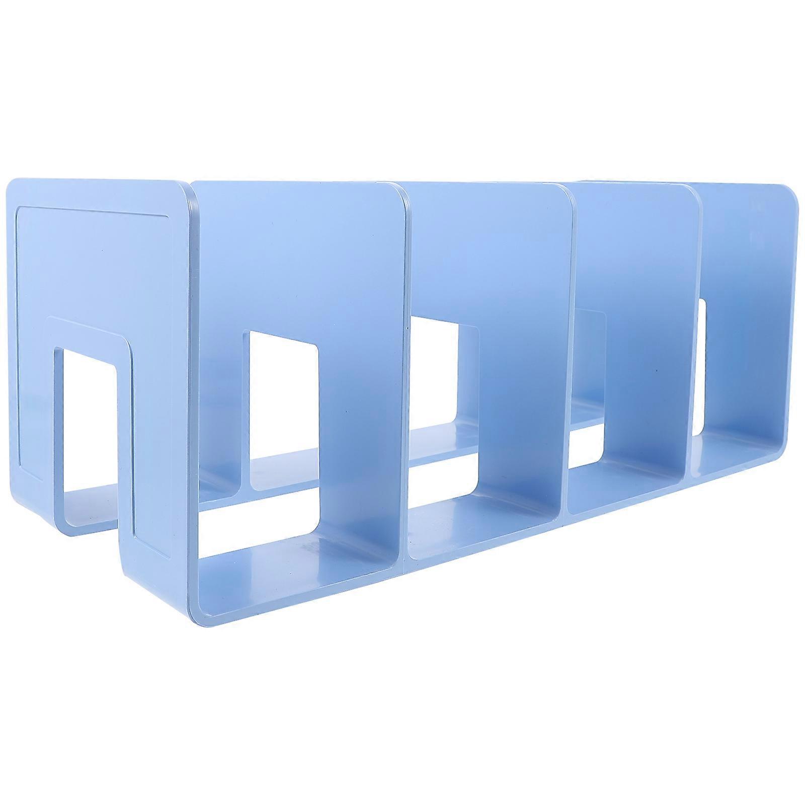 Convenient Acrylic Book End Vertical Book Shelf Organizer 3Pcs Set