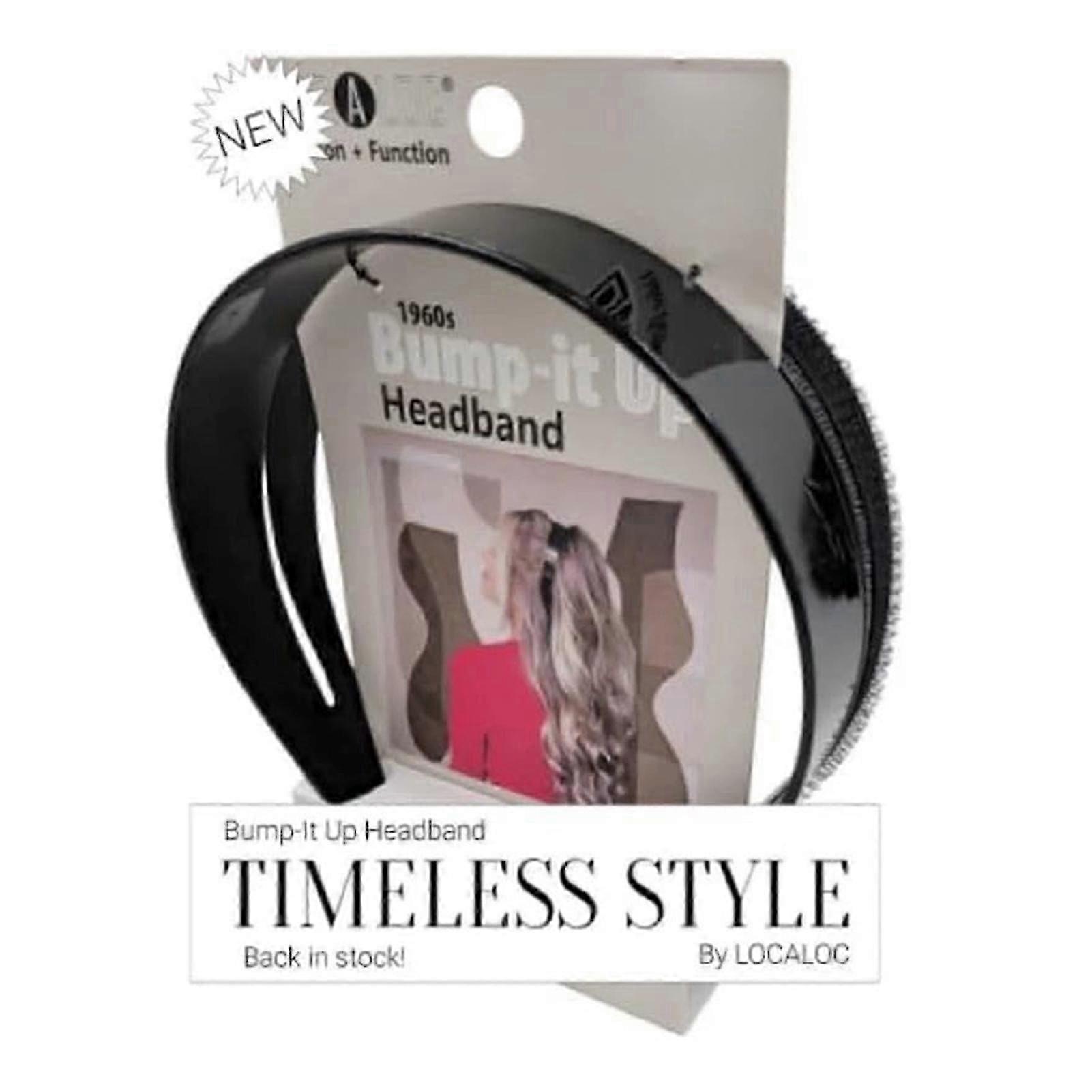 Wide Edge Non-slip Hair Hoop Plastic Black 1 Piece Suitable for Washing Face and Sports