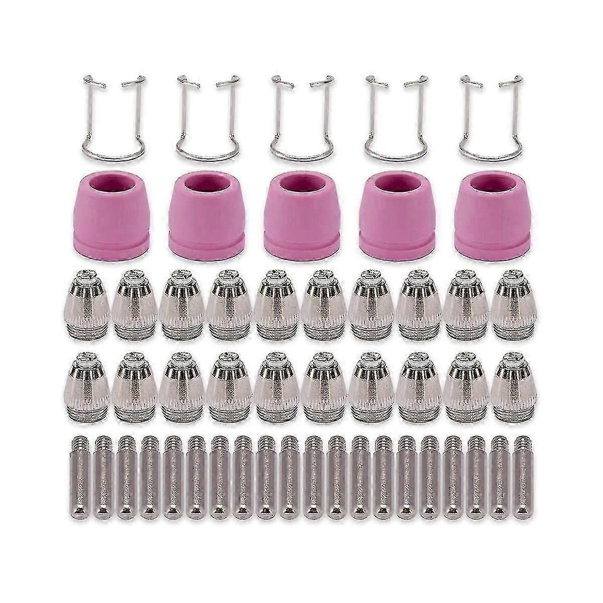 AG60 SG-55 WSD-60 Plasma Cutter Consumables Kit: Includes Tips and Nozzles for Efficient Cutting