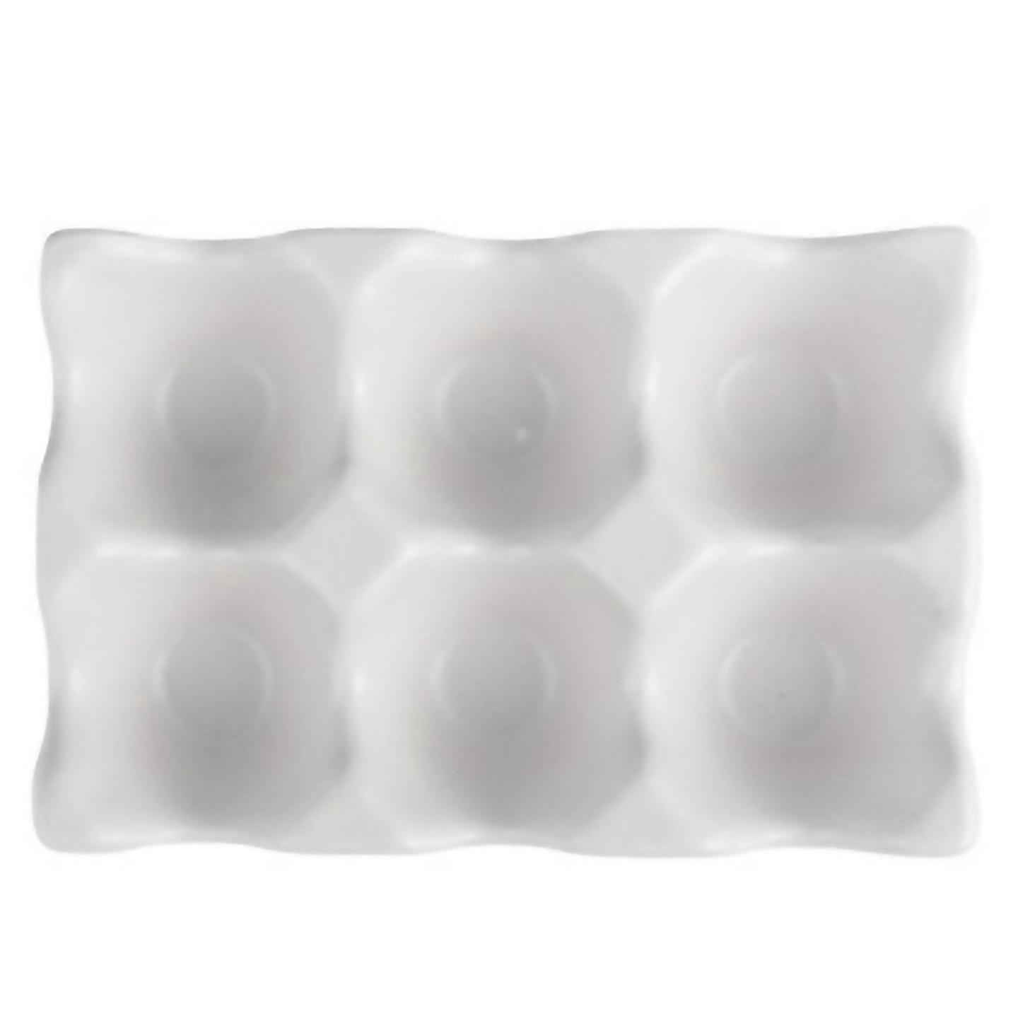 For Kitchen Supplies Egg Tray Household Ceramic Tableware Supplies White