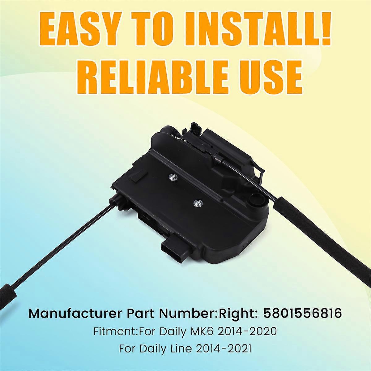 Rear Door Lock Latch Actuator Assembly for Daily Line MK6 Right