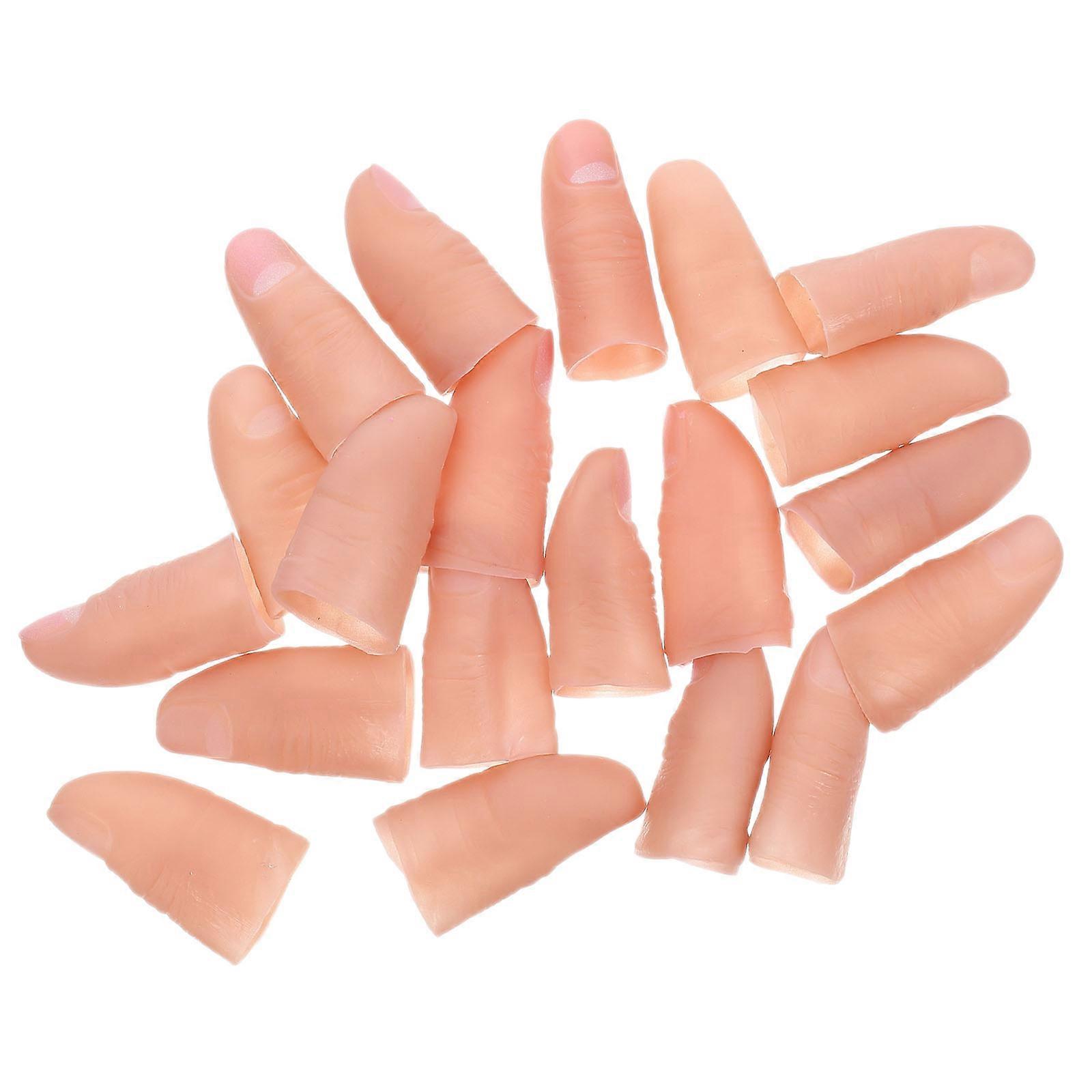 Artificial Finger Thumb Prop for Performance 20Pcs Realistic Finger Covers
