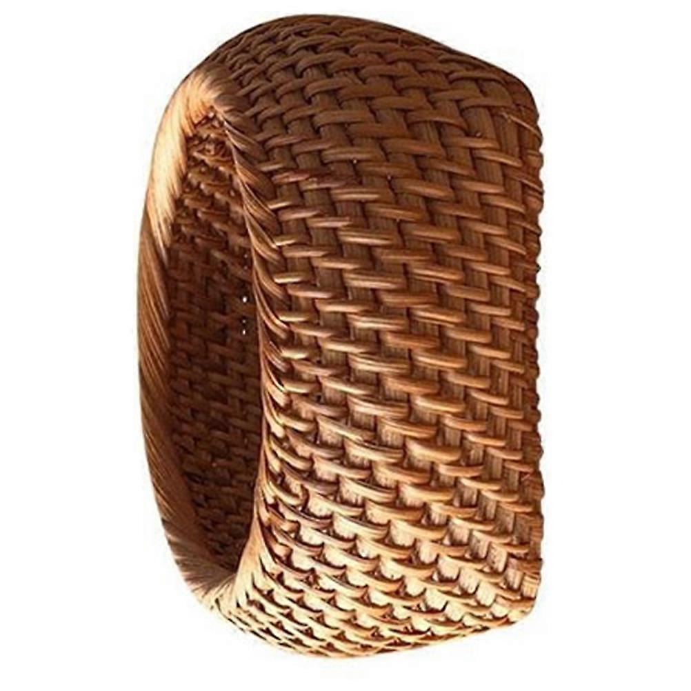 Tea Biscuit Container Rattan Basket for Storage Hand-Made Box