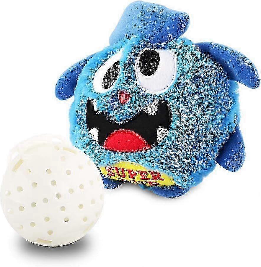 CX Petbobi Upgrade Dog Toys Interactive Monster Plush Giggle Ball Shake Squeak Crazy Bouncer Toy Exercise Electronic Toy for Puppy Motorized Ente
