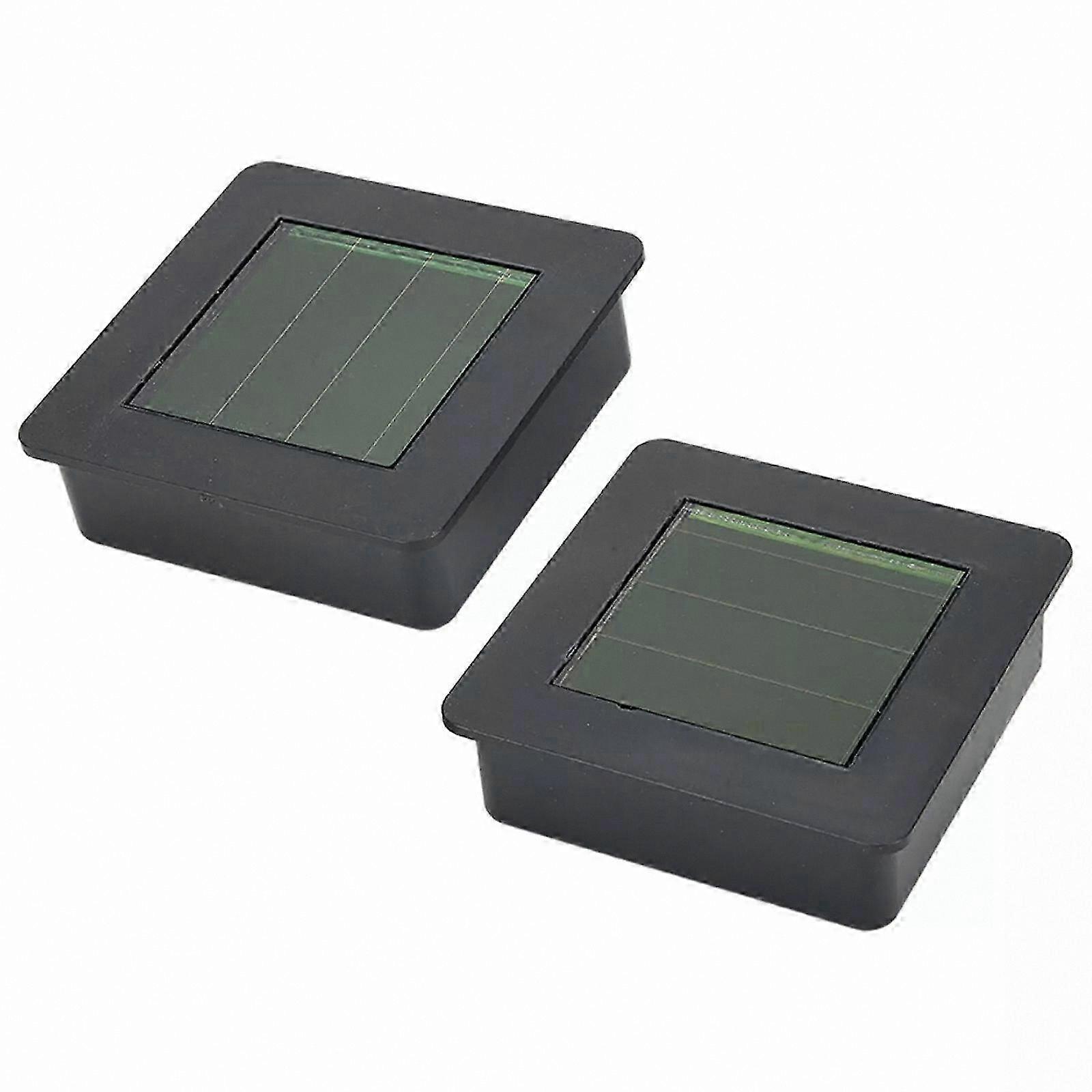 Square Solar Panel Replacement for Solar Lights, 2/4 Pack Top Section