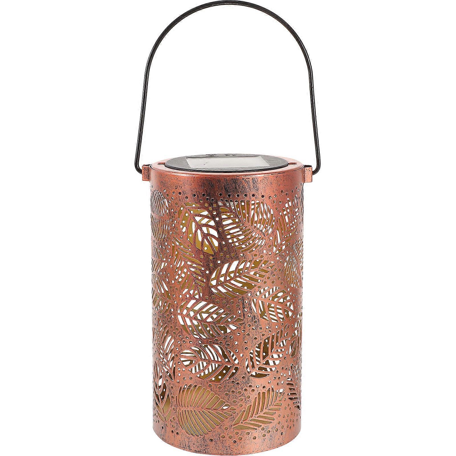 Decorative Lanterns Solar Garden Hanging Lamp for Lighting Golden