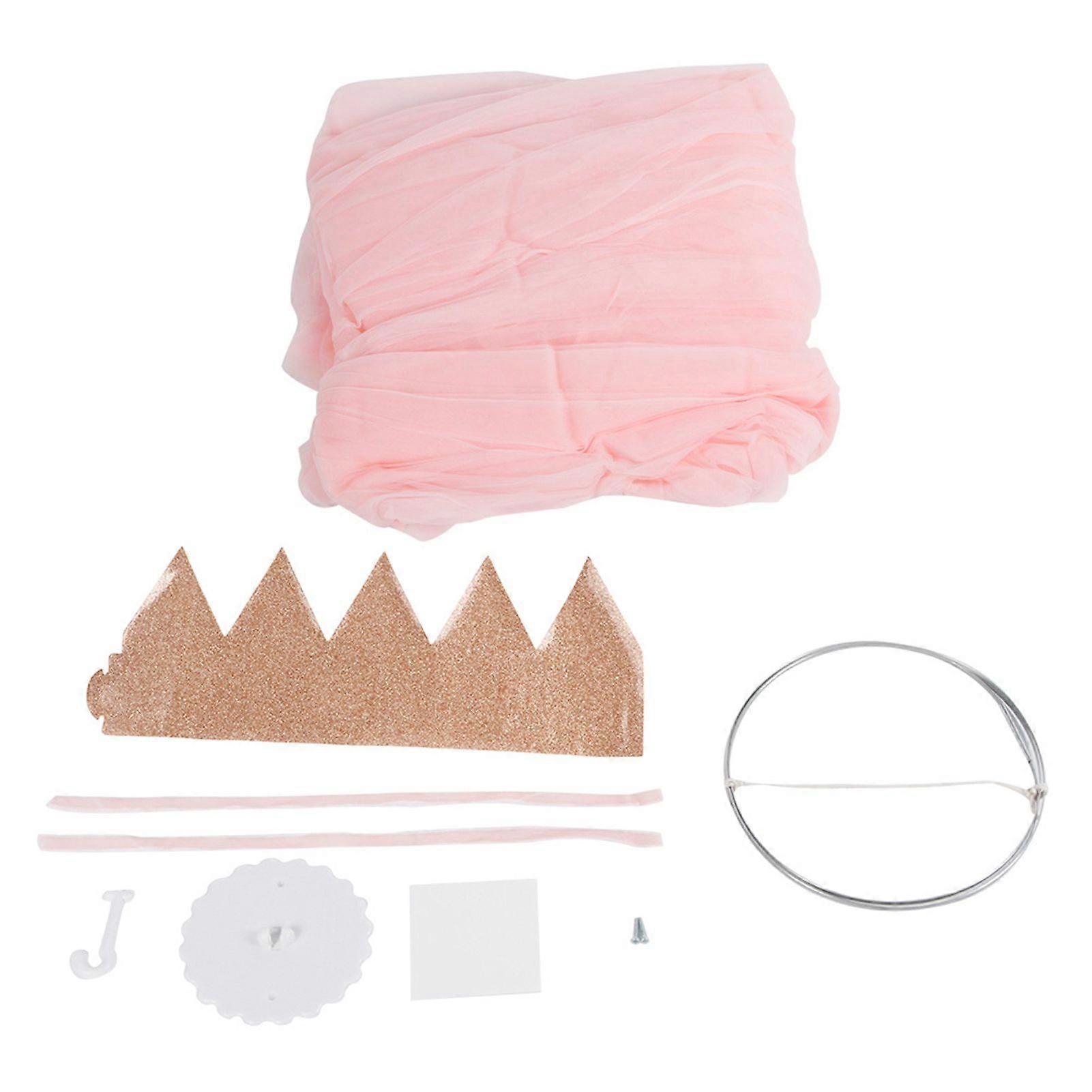 Elegant Color Home Mesh Mosquito Net Children Bed Canopy Netting Kid Baby BedroomPink