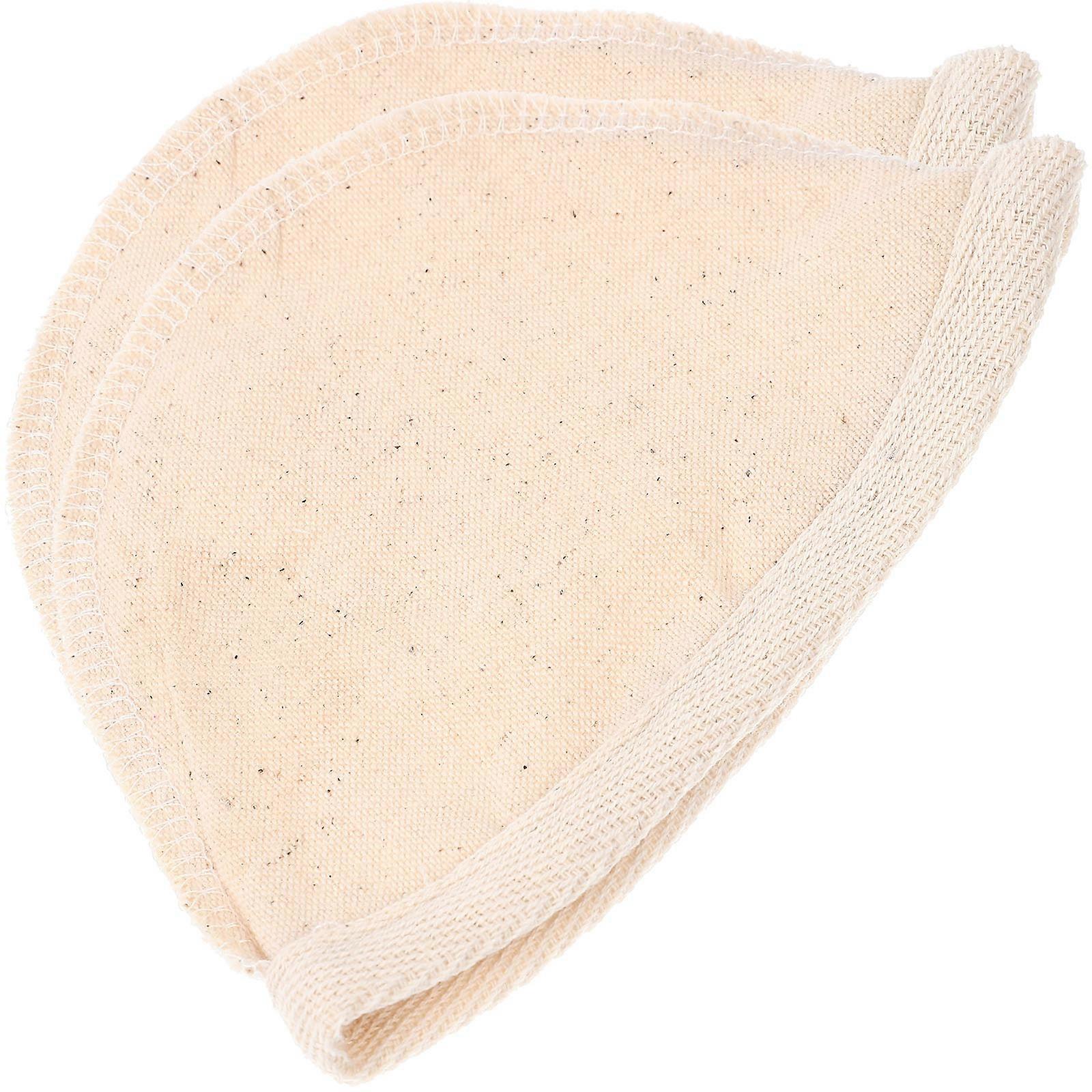 10Pcs Coffee Filter Bag Cotton Filter Bag for Home Use White Reusable
