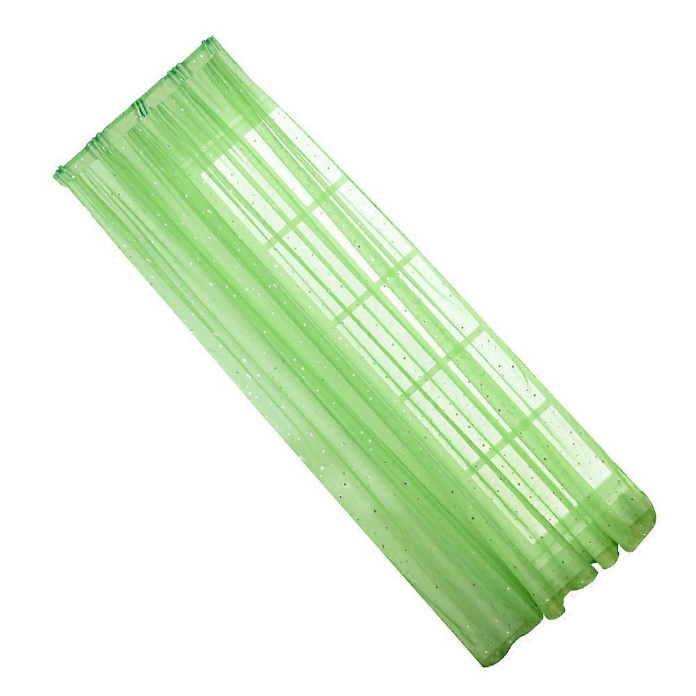 Window Tulle Window Voile Curtains for Home Use Green