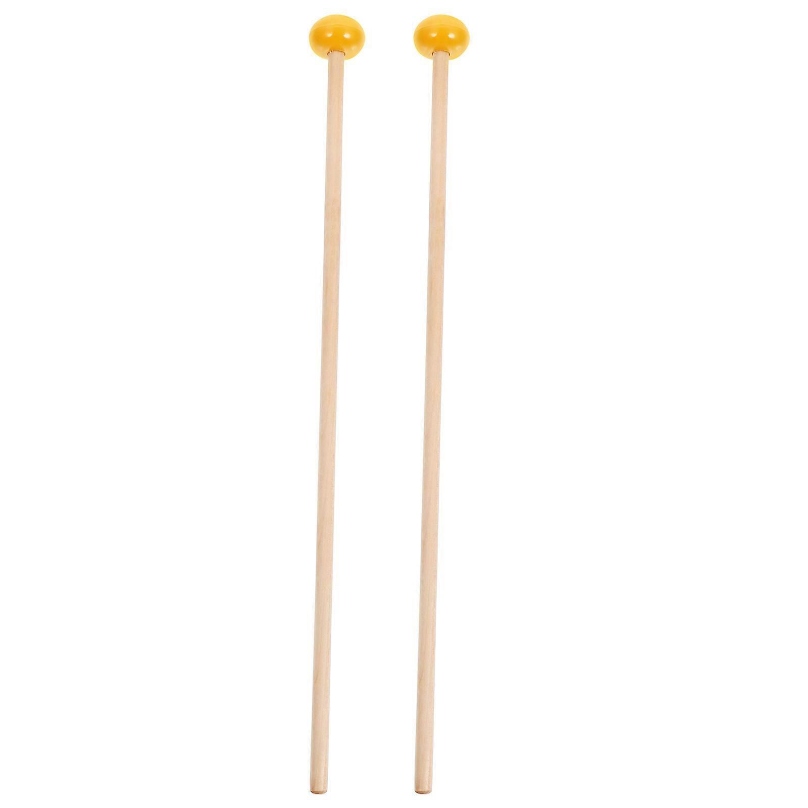 Wood Drumstick Instrument Accessory for Chime Use 1Pair