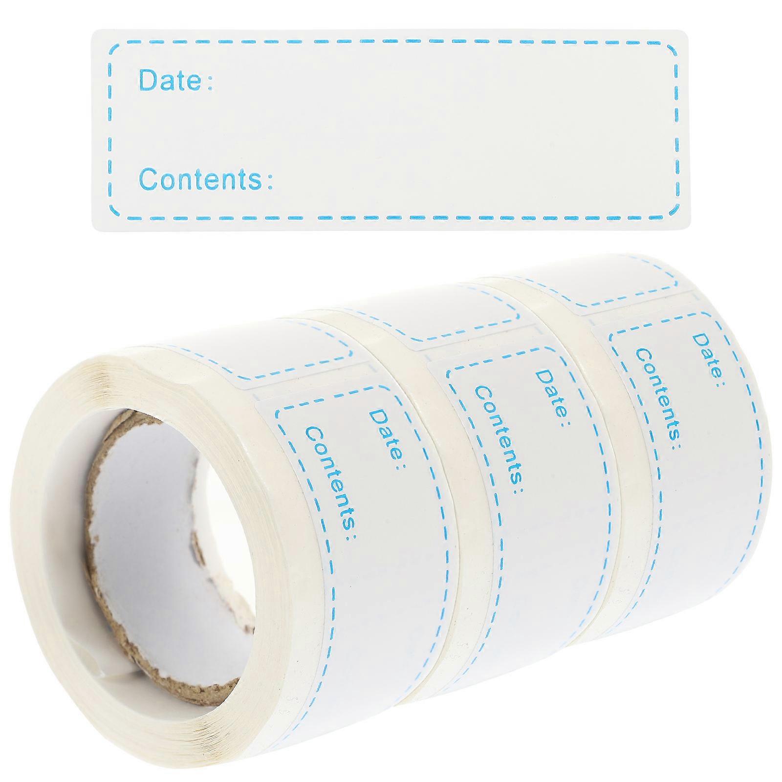 Food Prep Canning Labels 12 Rolls for Removable Food Stickers