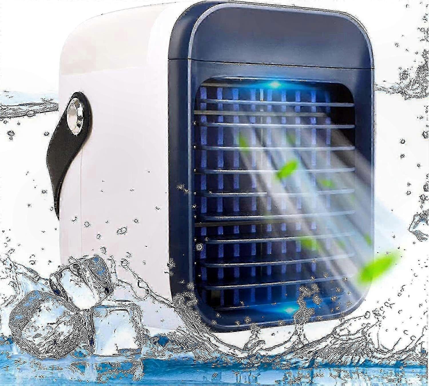 Mini Personal Air Cooler with Purifying Function for Desk, Bedroom, and Study Use