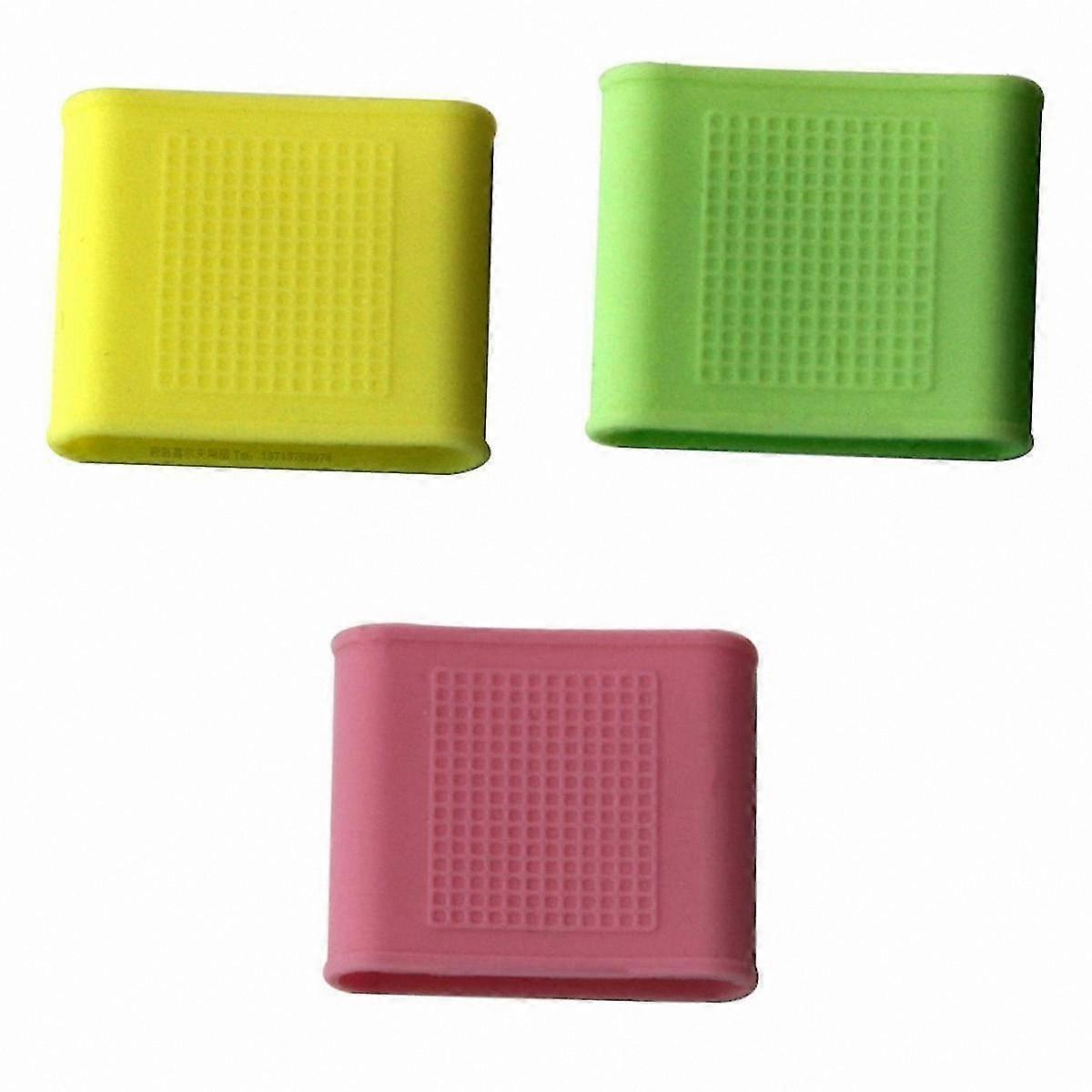 Silicone Golf Finger Sleeves, 3-Pack, 23mm, Soft Support Protector Wrap for Golfing