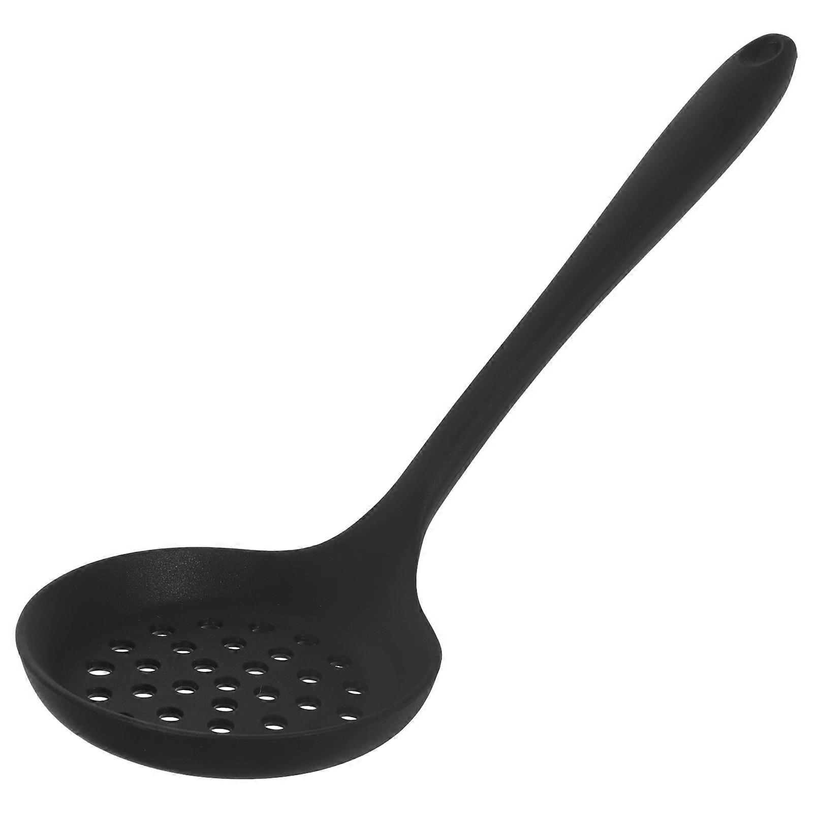 Silicone Cookware Skimmer Spoon for Vegetable Straining 2Pcs Assorted Color