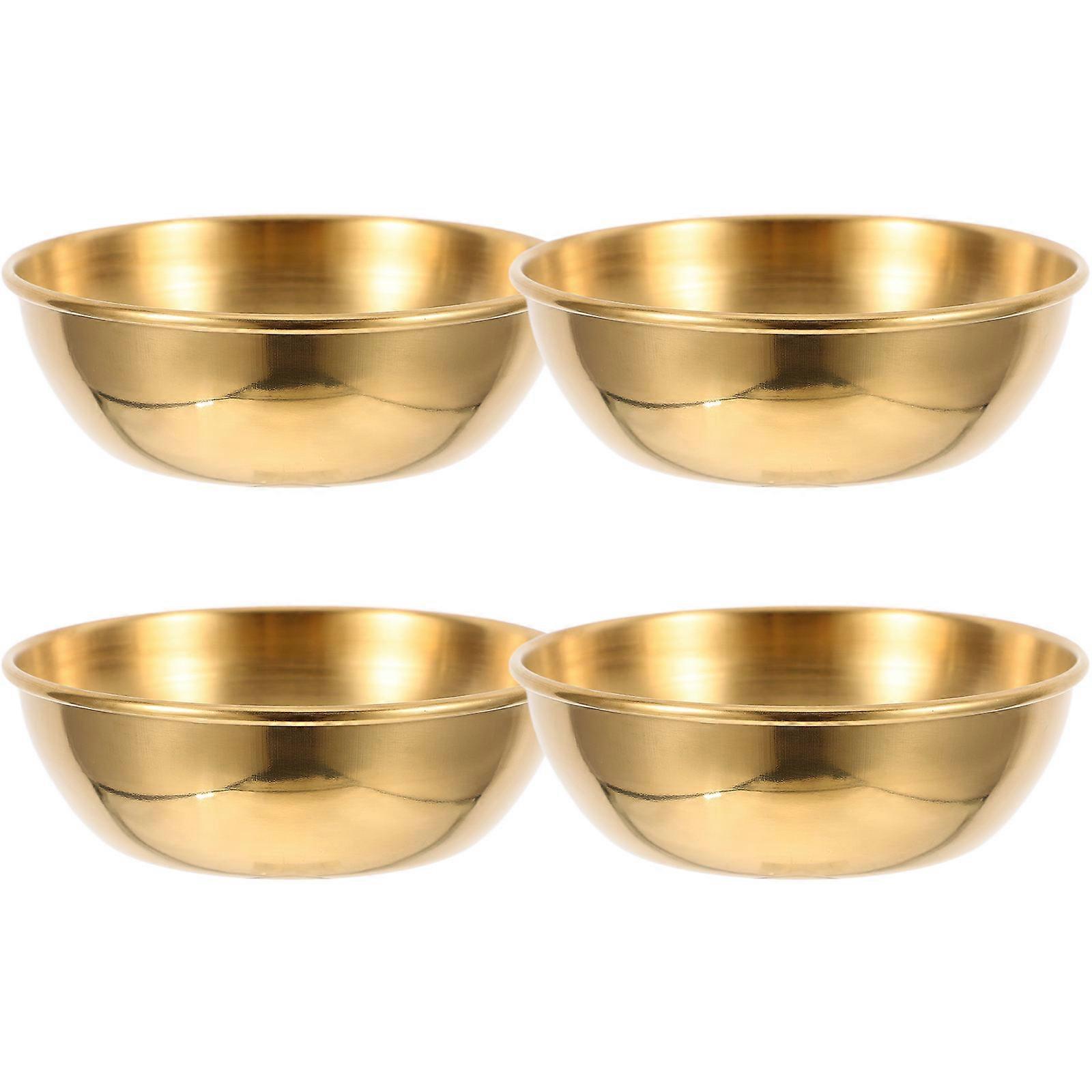 Golden Square Sauce Cups With Chic Finish For Seasoning Storage Ideal For Casual Dinners And Family Gatherings 8 Pcs