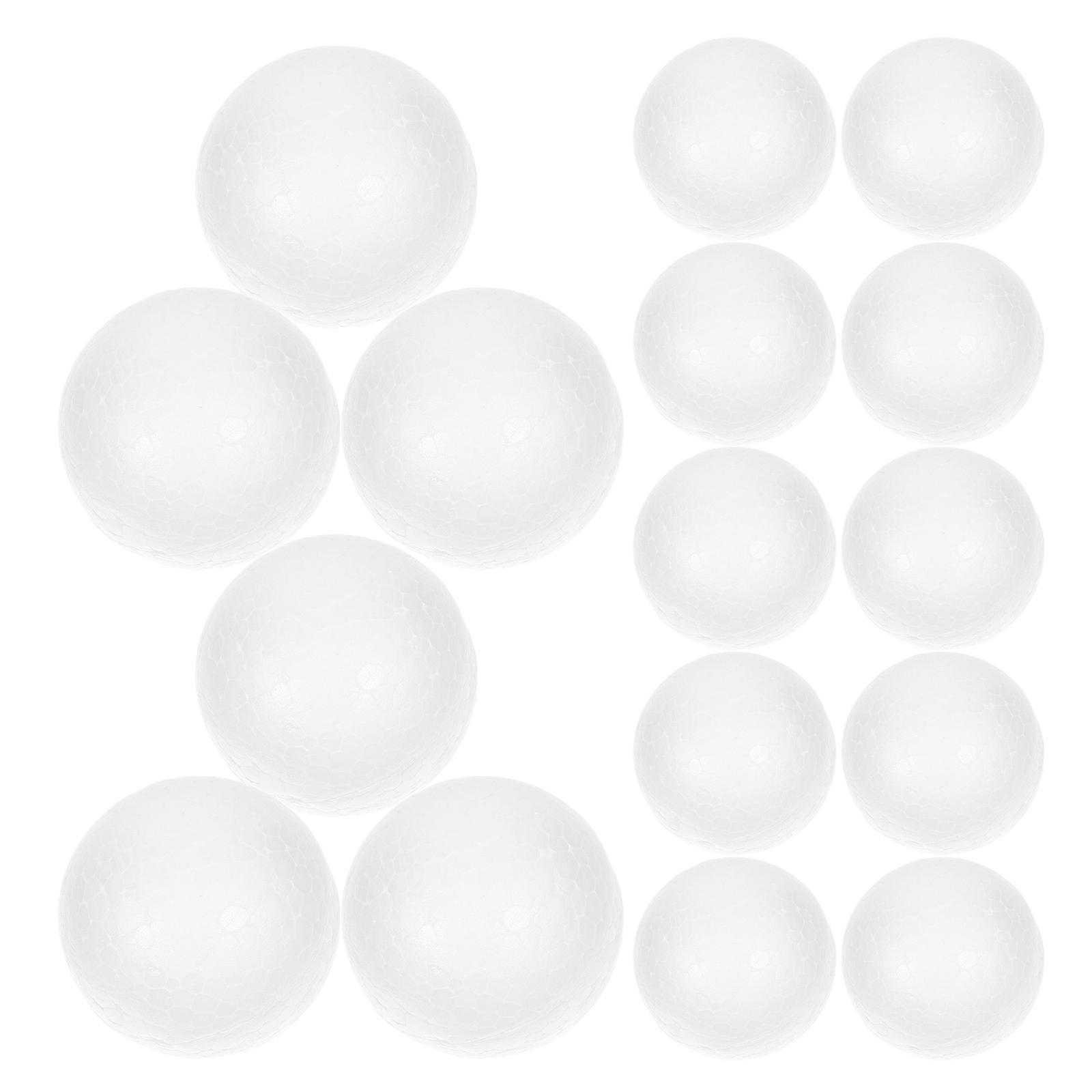 White Polystyrene Craft Balls Round Solid Spheres for Wedding Decoration 1000Pcs