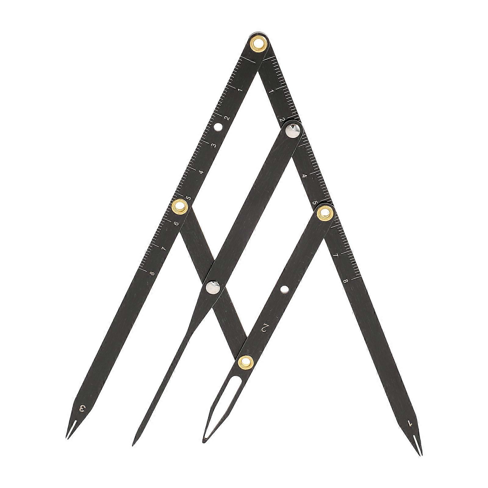Golden Ratio Eyebrow Ruler Stainless Steel for Measuring 3Pcs Sliding Tool