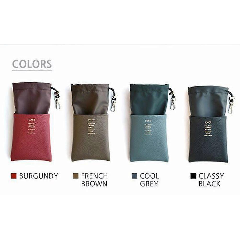 Glasses Case Eyeglasses Pouch for Storage 2Pcs Multicolor