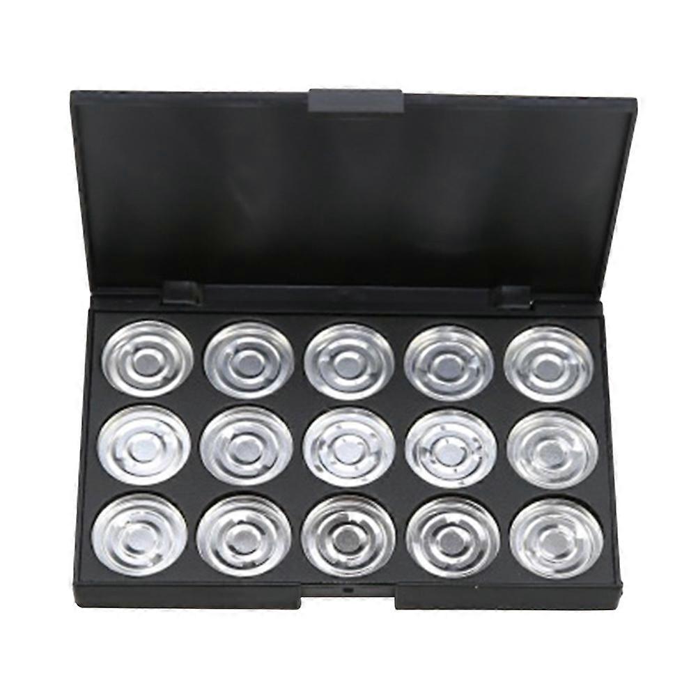 Empty Cosmetic Case Eyeshadow Palette for Makeup 3Pcs Silver Creative Organizer