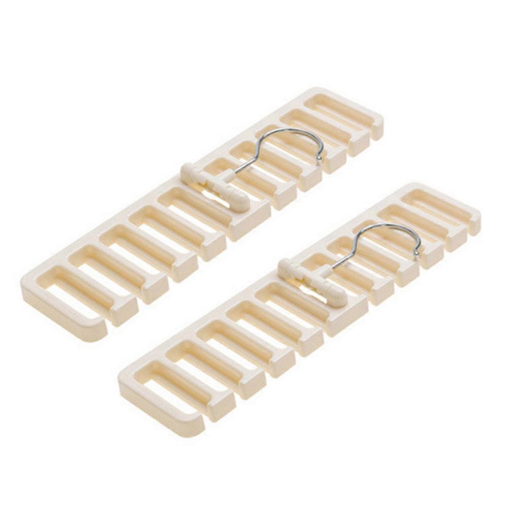 Belt Hanger for Closet Multi-Function Tie Organizer 6Pcs White Set