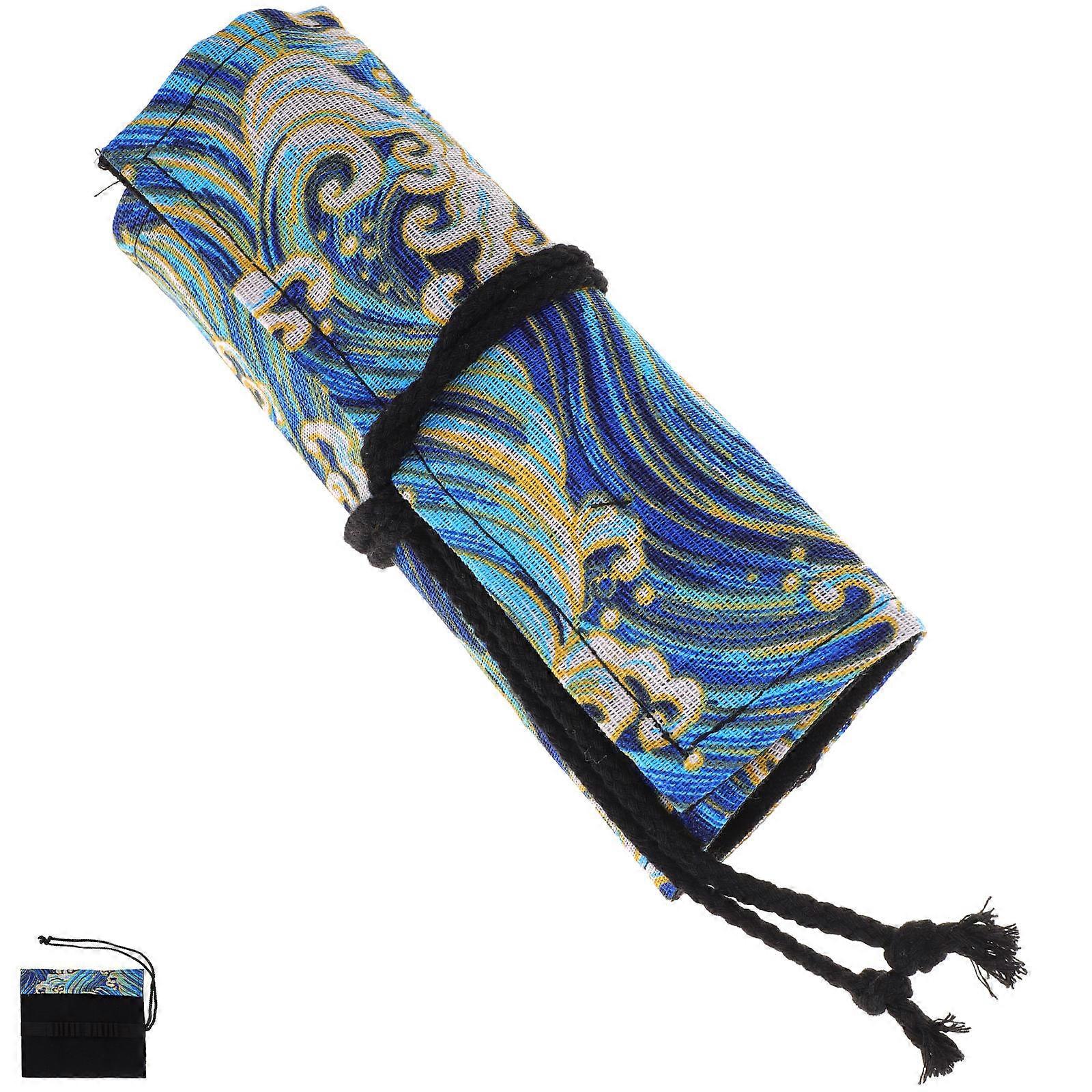 Rectangular Pencil Wrap Case For School Home Use Decorative Tabletop 23x20cm Simple Structure 4Pcs