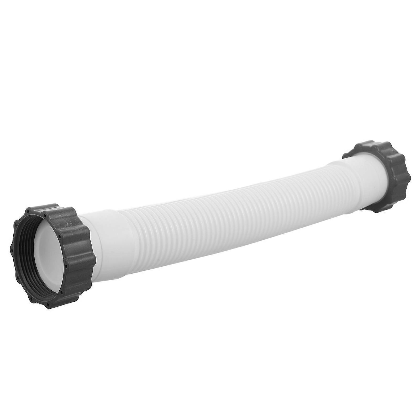 White PVC Pool Sand Filter Hose for Pump Replacement 5Pcs Interconnecting Set