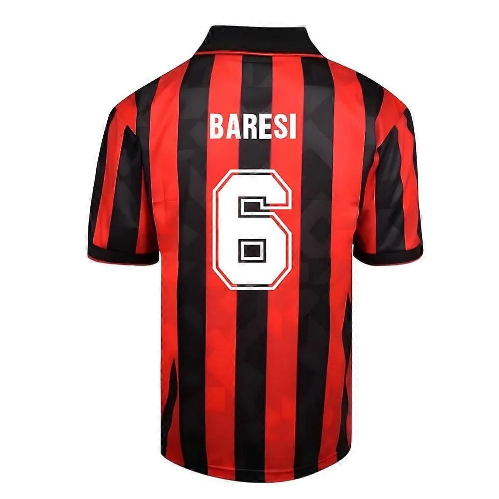 比分平局 AC 米兰 1994 复古足球球衣 （BARESI 6）