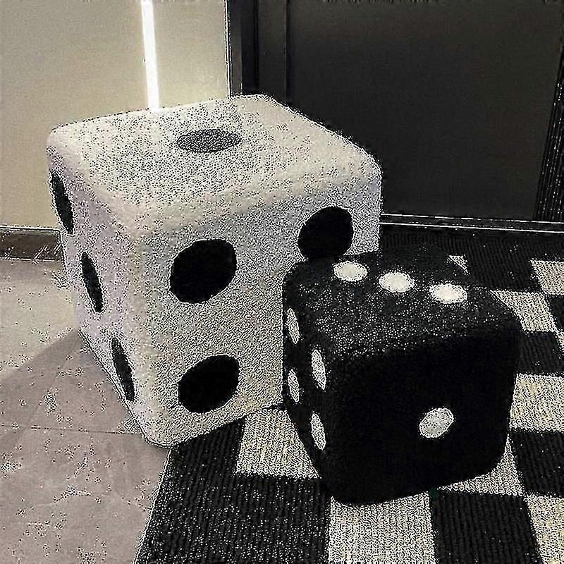 Dice Shaped Stool Seat Chairs Square Plush Seat Footstool Seat Rest Stool Home Decor