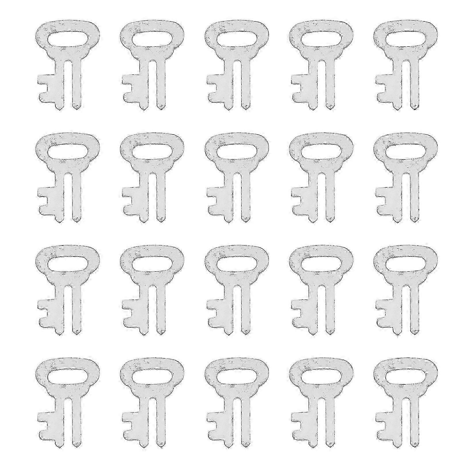 20pcs Coin Safe Key Money Can Key Coin Jar Lock Key Lockable Money Box Key Money Safe Accessories Savings Coin Safe Lock Key